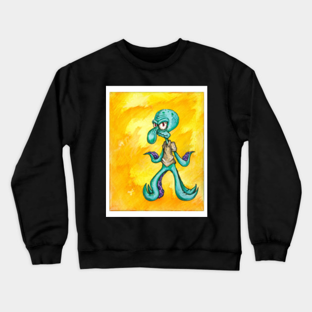 Bold and Brash Squidward Crewneck Sweatshirt TeePublic